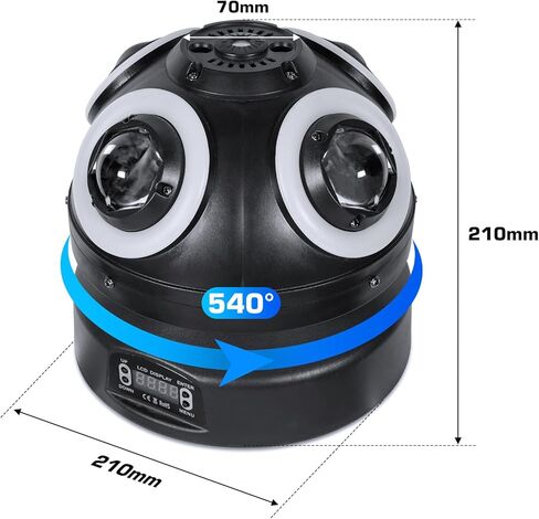 70W DJ Light 3 in 1 4 * 10W RGBW Moving Head DJ Lights with DMX 512 13CH,Sound Activated Stage Light for Disco Dance Hall Party Bar Performance Christmas in Kuwait