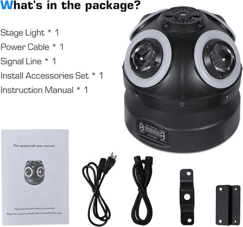 70W DJ Light 3 in 1 4 * 10W RGBW Moving Head DJ Lights with DMX 512 13CH,Sound Activated Stage Light for Disco Dance Hall Party Bar Performance Christmas in Kuwait