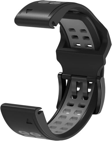 سوار سيليكون متوافق مع Garmin Fenix ​​7/7 Pro/6/6 Pro/5/5 Plus، 22 مم سريع التركيب من السيليكون الناعم المسامي، سوار بديل لـ Garmin Forerunner 965/955/945/945 LTE/935/745 in Saudi Arabia