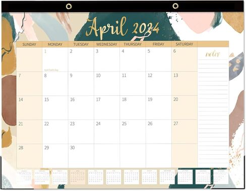 تقويم مكتب كبير من GuassLee 2024-2025 - 22 × 17 بوصة، تقويم ورقي لمدة 18 شهرًا يعمل من يناير 2024 إلى يونيو 2025، مع ورق سميك، تصميم قابل للتمزيق، كتل كبيرة مسطرة يوميًا لسهولة التخطيط in Kuwait