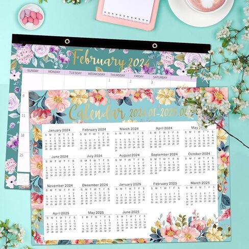 تقويم مكتب كبير من GuassLee 2024-2025 - 22 × 17 بوصة، تقويم ورقي لمدة 18 شهرًا يعمل من يناير 2024 إلى يونيو 2025، مع ورق سميك، تصميم قابل للتمزيق، كتل كبيرة مسطرة يوميًا لسهولة التخطيط in Kuwait