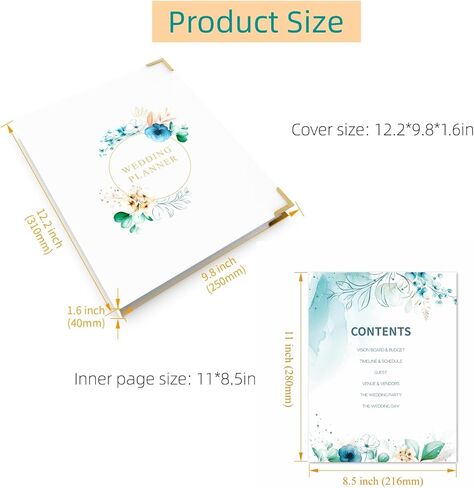 عبوة من 35 حقيبة تخزين لتخطيط الزفاف | كتاب هدية يوميات الخطوبة | تقويم العد التنازلي للعروس | ملصقات التخطيط لحفل الزفاف | حزمة القيمة in Kuwait