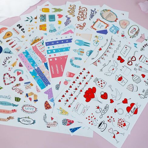 عبوة من 35 حقيبة تخزين لتخطيط الزفاف | كتاب هدية يوميات الخطوبة | تقويم العد التنازلي للعروس | ملصقات التخطيط لحفل الزفاف | حزمة القيمة in Kuwait