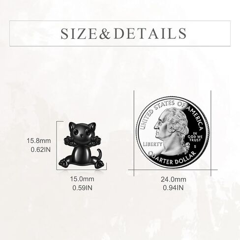 CRMAD Unicorn Stud Earrings Sterling Silver Cute Animal Jewelry for Women in Saudi Arabia