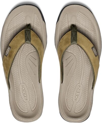 KEEN Men's Kona Flip Flop Beach Sandals, Black/Steel Grey, 12 in Saudi Arabia