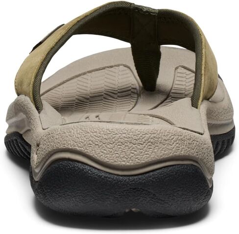 KEEN Men's Kona Flip Flop Beach Sandals, Black/Steel Grey, 12 in Saudi Arabia