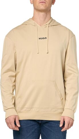 HUGO Men's Linked Hooded Sweatshirt with Kangaroo Pocket in Saudi Arabia