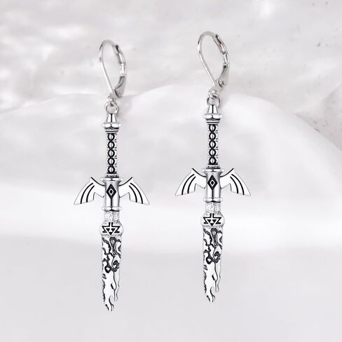 TALYKONG Gothic Earrings for Women Black Rose Flower/Bat Ruby Heart Leverback Christmas Halloween Earrings Goth Jewelry for Girls in Saudi Arabia