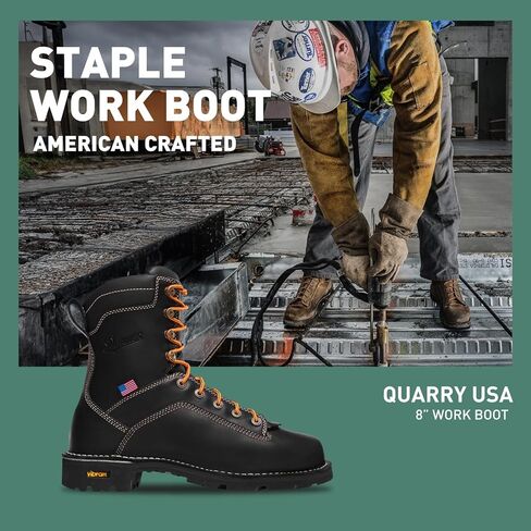 Danner Men's Quarry USA 8-Inch BR Work Boot,Brown,10.5 D US in Saudi Arabia