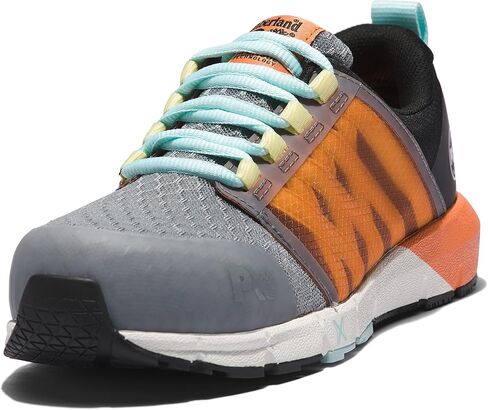 حذاء عمل رياضي صناعي من Timberland PRO، Radius Composite Safety Toe، رمادي/أسود/برتقالي-2024 جديد، عرض 9.5 in Saudi Arabia