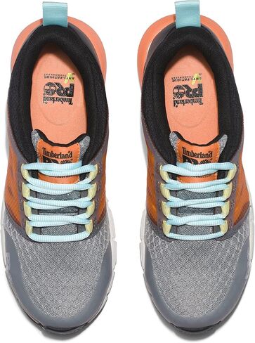 حذاء عمل رياضي صناعي من Timberland PRO، Radius Composite Safety Toe، رمادي/أسود/برتقالي-2024 جديد، عرض 9.5 in Saudi Arabia