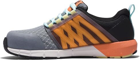 حذاء عمل رياضي صناعي من Timberland PRO، Radius Composite Safety Toe، رمادي/أسود/برتقالي-2024 جديد، عرض 9.5 in Saudi Arabia