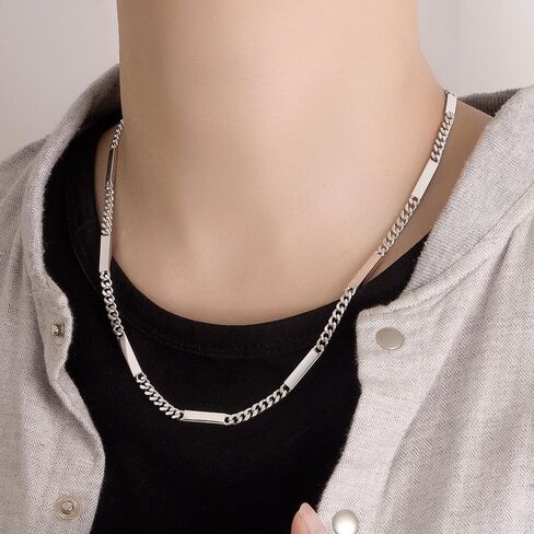 Dankadi Men 925 Sterling Silver 6mm Miami Cuban Link Necklace Fashion Women 18 "20" 22 "24" 26 "28" 30" Solid Silver Chain Choker Hip Hop Jewelry For Teen Boy Gift in Saudi Arabia