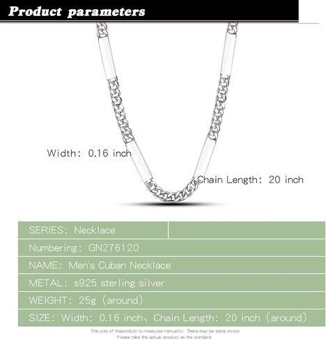 Dankadi Men 925 Sterling Silver 6mm Miami Cuban Link Necklace Fashion Women 18 "20" 22 "24" 26 "28" 30" Solid Silver Chain Choker Hip Hop Jewelry For Teen Boy Gift in Saudi Arabia