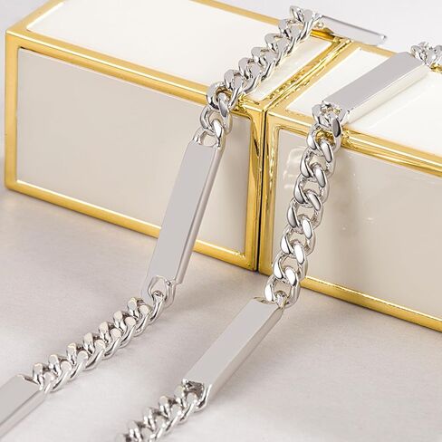 Dankadi Men 925 Sterling Silver 6mm Miami Cuban Link Necklace Fashion Women 18 "20" 22 "24" 26 "28" 30" Solid Silver Chain Choker Hip Hop Jewelry For Teen Boy Gift in Saudi Arabia