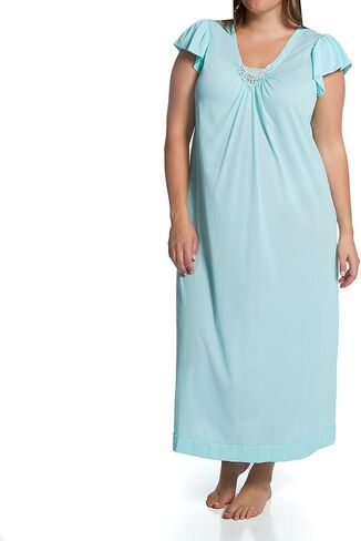 Shadowline Women's Cap Sleeve Long Nightgown in Saudi Arabia