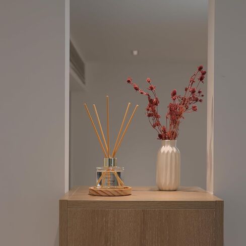 3.5 oz Scent Diffuser with 6 Fiber Sticks, 100ml Coconut Reed Diffuser Set Aromatherapy Fragrance Diffusers Air Fresheners for Home Bedroom Bathroom in Saudi Arabia