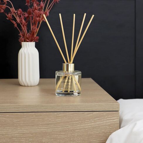 3.5 oz Scent Diffuser with 6 Fiber Sticks, 100ml Coconut Reed Diffuser Set Aromatherapy Fragrance Diffusers Air Fresheners for Home Bedroom Bathroom in Kuwait