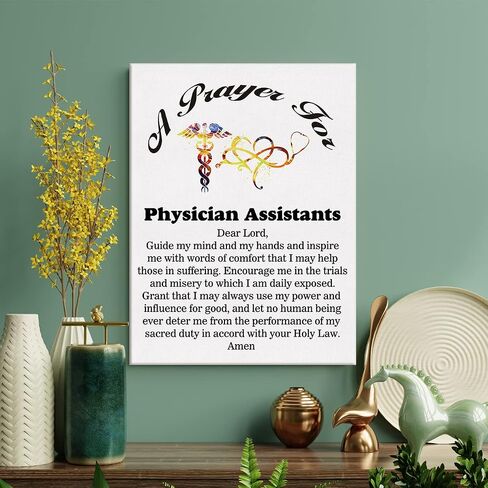 LEXSIVO Pediatrician Definition Print Canvas Wall Art Doctor Office Decor Modern Pediatrician Painting 12x15 Canvas Poster Framed Ready to Hang Artwork Medical School Gift in Saudi Arabia