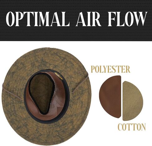 Henschel مقاس X-Large أسود Aussie Breezer قابل للسحق 5310 قطن مع شبكة بعامل حماية من الأشعة فوق البنفسجية 50 in Kuwait