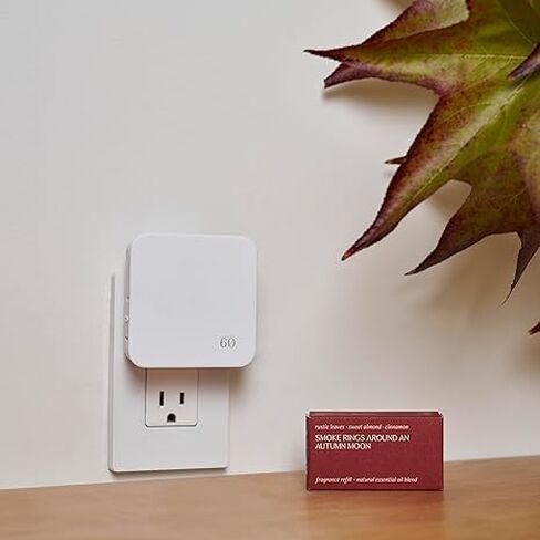 Plug-In Air Fresheners For Bathrooms - Diffusers for Bathrooms and Small Spaces - Electric Scent Diffuser with 3 Natural Fragrances | Stylish Design for Luxurious Bathrooms Aroma in Saudi Arabia