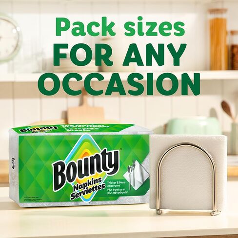 Bounty Quilted Napkins 1-Ply 12 1/10 x 12 White 200/Pack (96595PK) in Saudi Arabia
