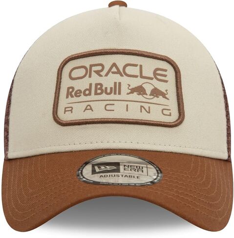 New Era Men's 9Forty Trucker Baseball Cap Hat Colour Block Red Bull F1 White, WHITE, osz in Saudi Arabia