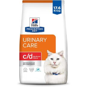 Hill's Prescription Diet c/d Multicare Stress Urinary Care with Chicken Dry Cat Food, Veterinary Diet, 4 lb. Bag