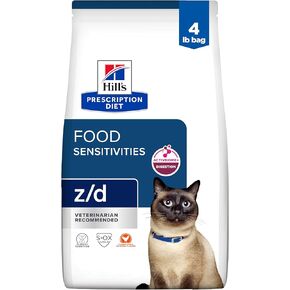 Hill's Prescription Diet z/d Skin/Food Sensitivities Dry Cat Food, Veterinary Diet, 8.5 lb. Bag
