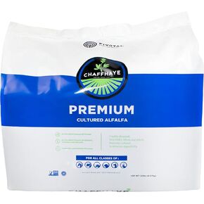 Chaffhaye, Premium Cultured Alfalfa Hay for Livestock and Cattle, Horses, Camelids, Small Animals, Alfalfa Hay for Guinea Pigs, Alfalfa Hay for Rabbits (50 lbs), Gold