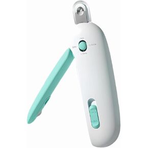 Adjustable Cat Nail Clipper to Avoid Excessive Cutting, Cat Nail Trimmer with Nail File, Pet Nail Clippers for Kitten Bunny Guinea Pig Rabbit Ferret (Blue)