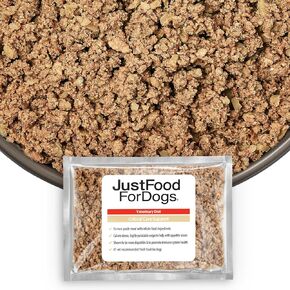 JustFoodForDogs Fresh Frozen Dog Food, Human Quality Ingredients Ready to Serve Food for Dogs - RX Critical Care Support (18 Ounce - 7 Pack)