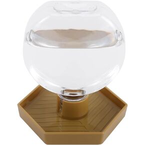 Reptile Water Feeder,Gecko Bearded Dragon Automatic Water Dispenser 12 Oz Amphibians Waterer Dish Terrarium Bowls for Lizards Turtles Snake Frog,Round Shaped