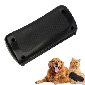 2025 New Groompro Deshedding Brush For Dogs, Cats & Horses, Pet Hair Remover Comb for Shedding, Cat and Dog Grooming Brush, Pet Hair Removal Tool for Matted, Loose Hairs (Black*1)