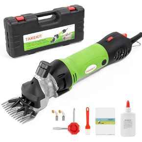 Sheep Shears, 500W Professional Heavy Duty Sheep Clippers for Grooming, 6 Speeds Electric Animal Shearing Clippers for Alpacas Llamas Lambs and Large Dogs with Think Hair