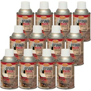 Metered Insecticide Fly Spray - 6.4 oz (Case of 12) - 342050CVA - Kills GNATS and Small Flying Moths