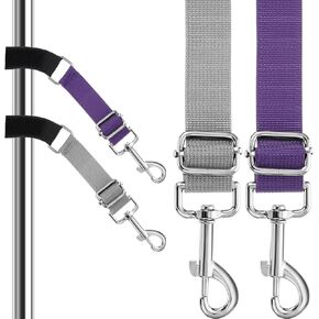 2 Pcs Pet Dog Grooming Arm Accessories Adjustable Fixed Dog Cat Safety Rope Pets Grooming Loop Extension Strap Bathing Restraint Leashes for Small Medium Dogs Cats