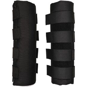 Quick Wrap No Bow Leg Wraps for Horses | Size 14" | Color Black | Exceptional Leg Coverage | Versatile Use | Secure and Easy Application | Sold in Pairs