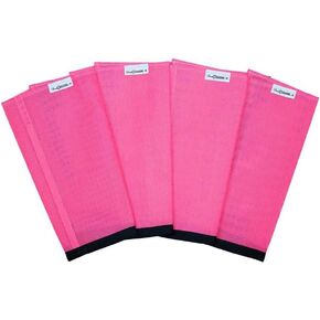 SHOOFLY Horse Leggins, Patented Loose Fitting Boots, Breathable Plastic Mesh (Pink/Medium)