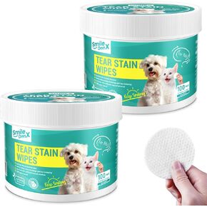 مناديل عين الكلب ، علاج عدوى العين الكلب مناديل لطيفة للعين للكلاب والقطط ، غسل نظافة العين للحيوانات الأليفة يزيل التفريغ ، القشرة ، الحطام ، و gunk (100 ، غير في المركز) in Kuwait