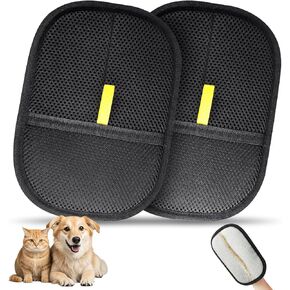 1 Pcs Pet Hair Removal Gloves Brush, Reusable Cat Dog Electrostatic Hair Remover Grooming Glove Tool