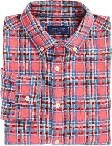 vineyard vines Men's Midweight Twill Plaid Shirt in Saudi Arabia