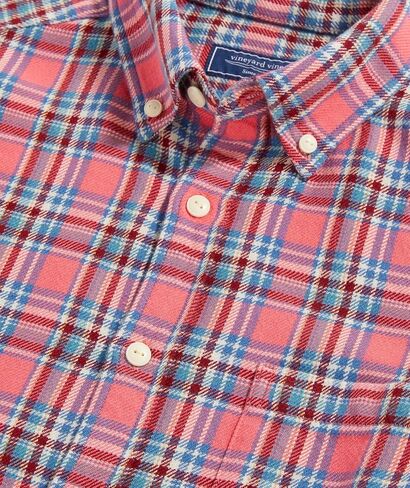 vineyard vines Men's Midweight Twill Plaid Shirt in Saudi Arabia