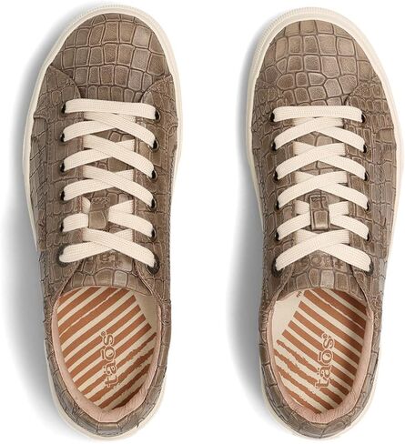 Taos Footwear Women's Plim Soul Lux Sneaker, Oyster, 10.5 Wide in Saudi Arabia