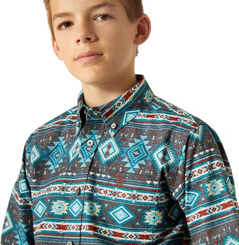 ARIAT Boys' Bowen Classic Fit Shirt in Saudi Arabia