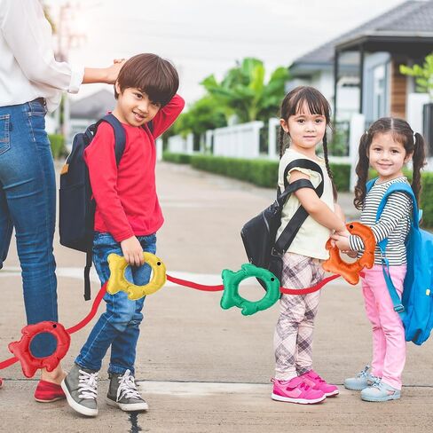 Kajaia Little Bug Walking Rope Walking Rope for Kids Classroom Supplies Preschool Walking Rope with Handles Fits up to 20 Children for Toddlers Kids Daycare Preschool Walk Guides in Saudi Arabia
