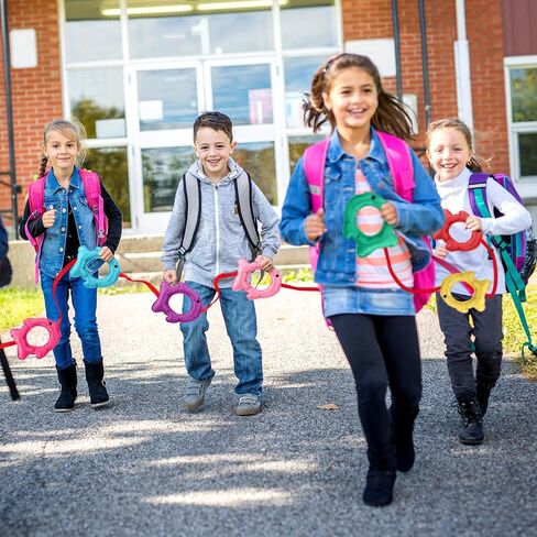 Kajaia Little Bug Walking Rope Walking Rope for Kids Classroom Supplies Preschool Walking Rope with Handles Fits up to 20 Children for Toddlers Kids Daycare Preschool Walk Guides in Saudi Arabia
