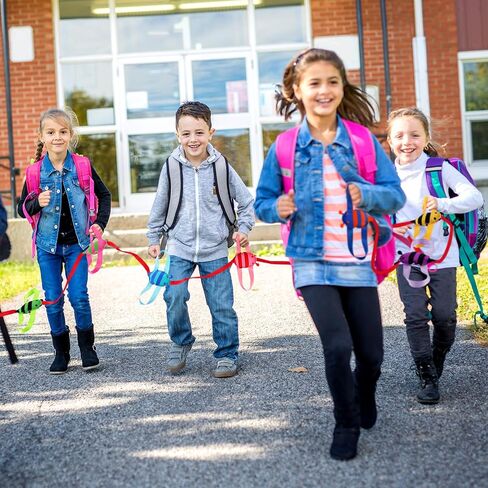Kajaia Little Bug Walking Rope Walking Rope for Kids Classroom Supplies Preschool Walking Rope with Handles Fits up to 20 Children for Toddlers Kids Daycare Preschool Walk Guides in Saudi Arabia