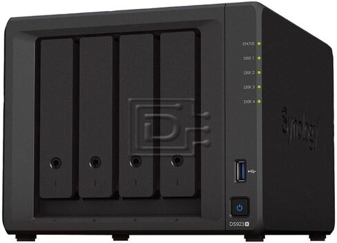 Synology DiskStation DS923+ 4-Bay NAS Enclosure Server، وحدة تخزين متصلة بالشبكة، حل إدارة البيانات، AMD Ryzen R1600 ثنائي النواة يصل إلى 3.1 جيجاهرتز، (ذاكرة الوصول العشوائي DDR4 سعة 16 جيجابايت | بدون محرك أقراص ثابتة، SSD) in Saudi Arabia