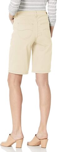 Lee Women's Regular Fit Rolled Hem Bermuda Short, Manhattan Blue, 6 in Saudi Arabia